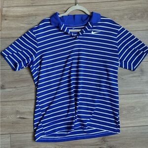 blue nike golfing tee
